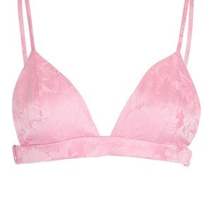 RONNY KOBO Pink Floral Triangle Top